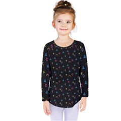 Abstract Texture Kids  Long Sleeve Tee