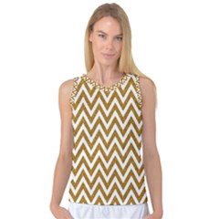 Chevron Gold Women s Basketball Tank Top by impacteesstreetweargold