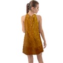 Golden 3 Halter Tie Back Chiffon Dress View2