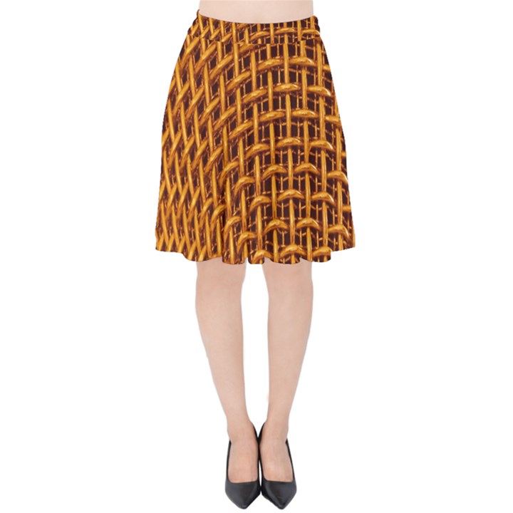 Golden 6 Velvet High Waist Skirt