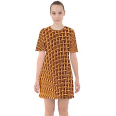 Golden 6 Sixties Short Sleeve Mini Dress