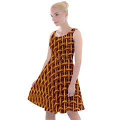 Golden 6 Knee Length Skater Dress by impacteesstreetweargold