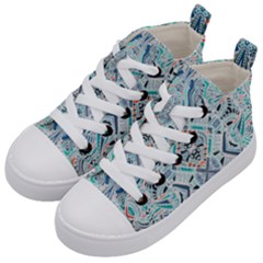 Boho Love 2 Kids  Mid-top Canvas Sneakers by designsbymallika