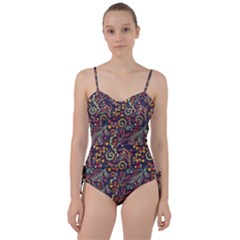 Pretty Baatik Print Sweetheart Tankini Set