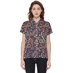 Pretty Baatik Print Short Sleeve Pocket Shirt