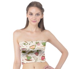 Green Tea Love Tube Top by designsbymallika