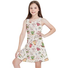 Green Tea Love Kids  Lightweight Sleeveless Dress by designsbymallika