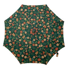 Christmas Pattern 3 Hook Handle Umbrellas (small) by designsbymallika