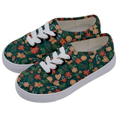 Christmas Pattern 3 Kids  Classic Low Top Sneakers by designsbymallika