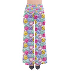 Cute Emoticon Pattern So Vintage Palazzo Pants by designsbymallika