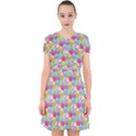 Cute Emoticon Pattern Adorable in Chiffon Dress View1