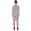 Cute Emoticon Pattern Asymmetric Cut-Out Shift Dress View2