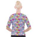 Cute Emoticon Pattern Cropped Button Cardigan View2