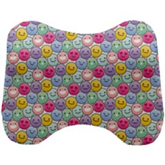 Cute Emoticon Pattern Head Support Cushion by designsbymallika