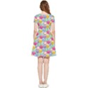 Cute Emoticon Pattern Inside Out Cap Sleeve Dress View2