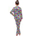 Cute Emoticon Pattern Kid s Satin Long Sleeve Pajamas Set View2