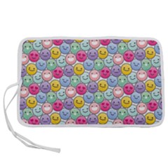 Cute Emoticon Pattern Pen Storage Case (s) by designsbymallika