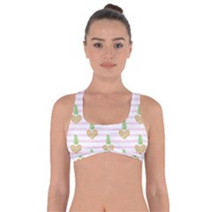 Heart Pineapple Got No Strings Sports Bra by designsbymallika