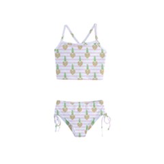 Heart Pineapple Girls  Tankini Swimsuit by designsbymallika