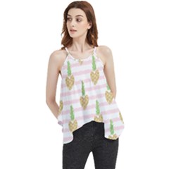 Heart Pineapple Flowy Camisole Tank Top by designsbymallika