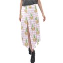 Heart Pineapple Velour Split Maxi Skirt View1