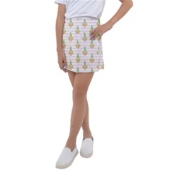 Heart Pineapple Kids  Tennis Skirt by designsbymallika