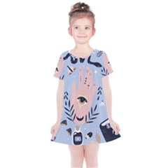 Thinking Is Love Kids  Simple Cotton Dress by designsbymallika