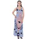 Thinking Is Love Sleeveless Velour Maxi Dress View1