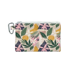 Tropical Love Canvas Cosmetic Bag (small) by designsbymallika