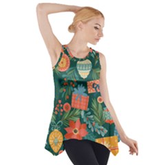 Christmas Love Side Drop Tank Tunic by designsbymallika