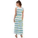 Cute Golden Hearts V-Neck Chiffon Maxi Dress View2