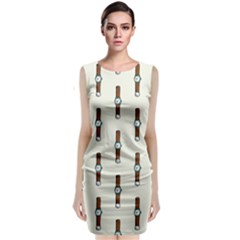 Watch Love Classic Sleeveless Midi Dress by designsbymallika