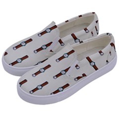 Watch Love Kids  Canvas Slip Ons by designsbymallika