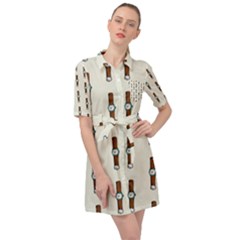 Watch Love Belted Shirt Dress by designsbymallika