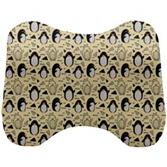 Cute Penguin Love Head Support Cushion by designsbymallika