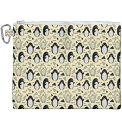 Cute Penguin Love Canvas Cosmetic Bag (xxxl) by designsbymallika