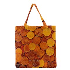 Gold Coins 2 Grocery Tote Bag by impacteesstreetweargold