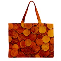 Gold Coins 2 Zipper Mini Tote Bag by impacteesstreetweargold