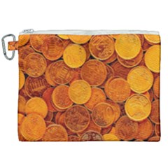 Gold Coins 2 Canvas Cosmetic Bag (xxl) by impacteesstreetweargold