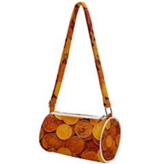 Gold Coins 2 Mini Cylinder Bag by impacteesstreetweargold