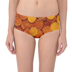 Gold Coins 2 Mid-waist Bikini Bottoms