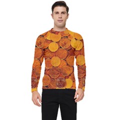 Gold Coins 2 Men s Long Sleeve Rash Guard by impacteesstreetweargold