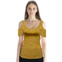 Golden Slumber 2 Butterfly Sleeve Cutout Tee  View1