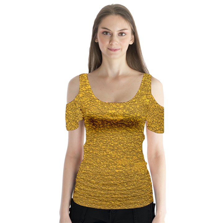 Golden Slumber 2 Butterfly Sleeve Cutout Tee 