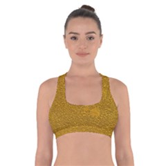 Golden Slumber 2 Cross Back Sports Bra by impacteesstreetweargold