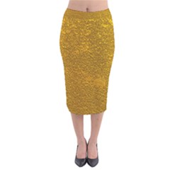 Golden Slumber 2 Velvet Midi Pencil Skirt by impacteesstreetweargold