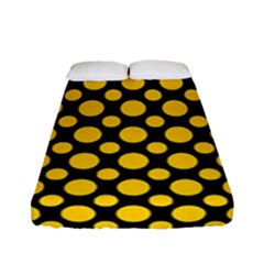 Dot Dots Dotted Yellow Fitted Sheet (full/ Double Size) by impacteesstreetwearten