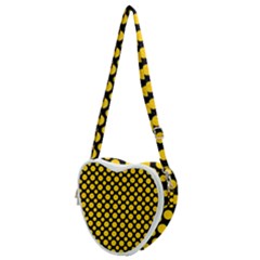 Dot Dots Dotted Yellow Heart Shoulder Bag by impacteesstreetwearten