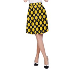 Dot Dots Dotted Yellow A-line Skirt by impacteesstreetwearten