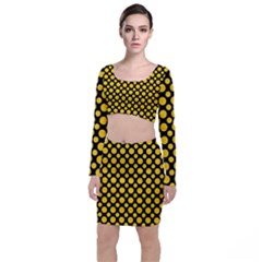 Dot Dots Dotted Yellow Top And Skirt Sets by impacteesstreetwearten